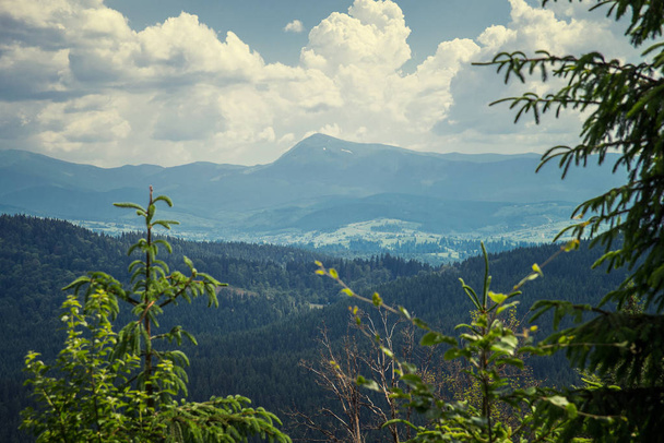 view  in Carpathian mountains - Foto, Imagem