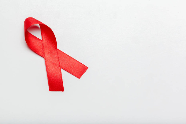 ribbon as symbol of aids awareness - Φωτογραφία, εικόνα