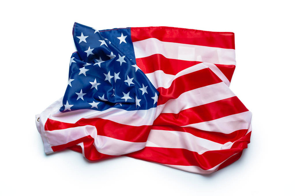 USA flag, close up view - Foto, Imagen