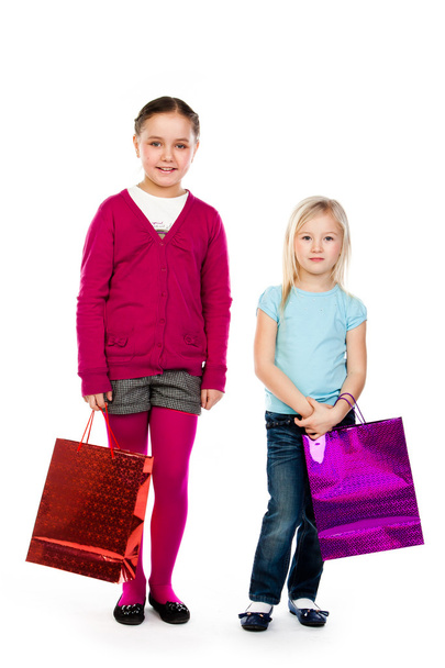 Children with shopping - 写真・画像