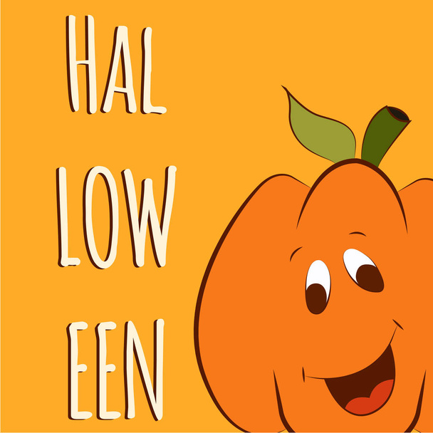 Hand drawn vector Halloween greeting card, flyer, banner, poster templates. Doodle Halloween traditional characters. Happy Halloween doodle. Vector illustration. - Vector, afbeelding