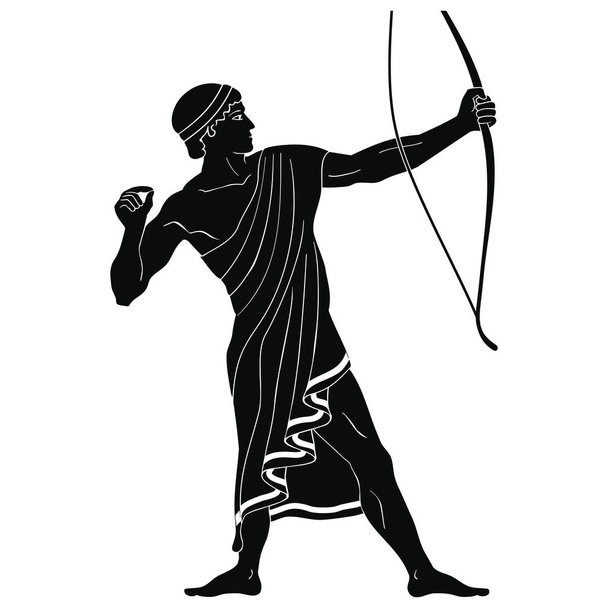 Antiguo guerrero griego
. - Vector, Imagen