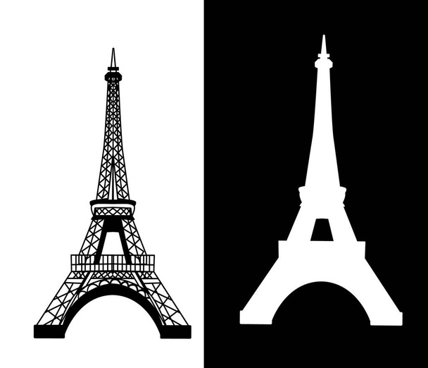 Eiffel tower isolated vector illustration - Vector, Image