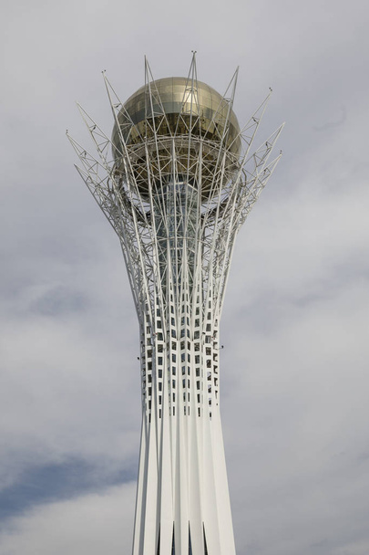 Bayterek Tower is a monument and observation tower in Astana. The height of building is 105 meters - Photo, Image