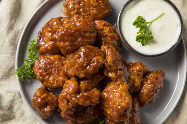 Barbecue Boneless Chicken Wings with Blue Cheese - Photo, Image