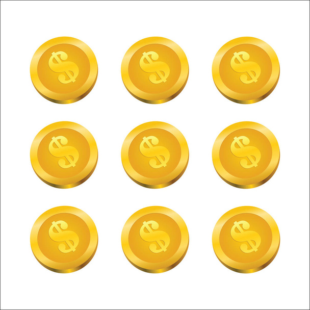 Elkülönített pénz dollár érme - Fotó, kép
