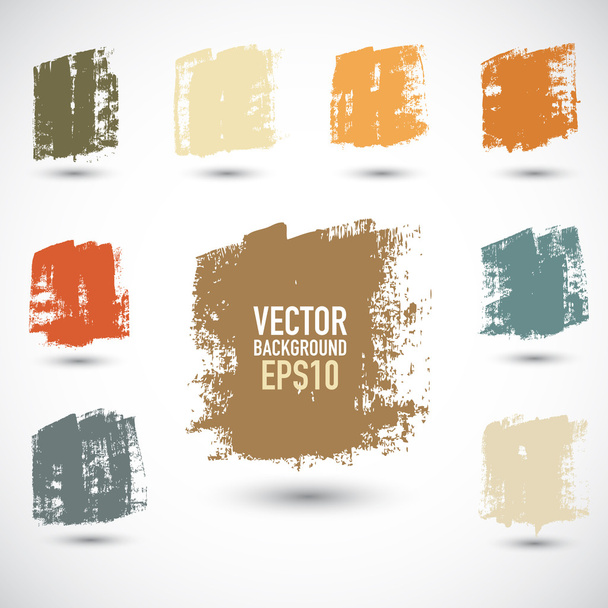 Grunge-színes négyzetek - Vektor, kép