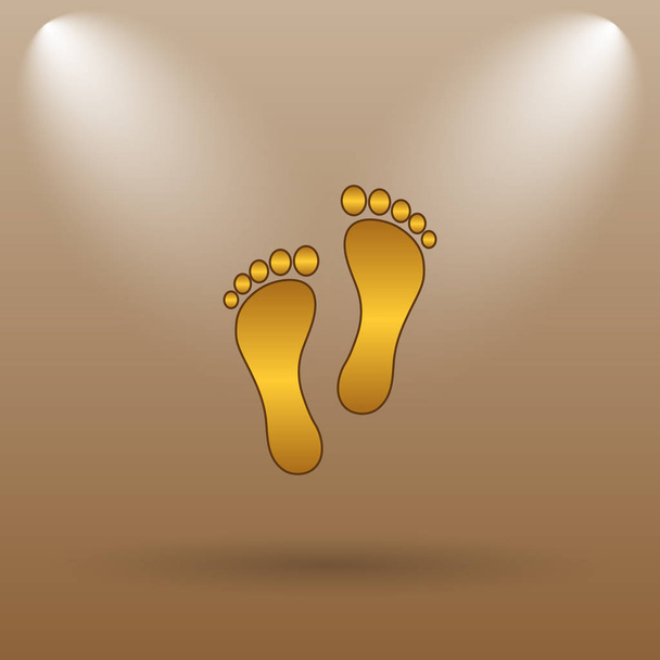 lábnyom ikon - Fotó, kép