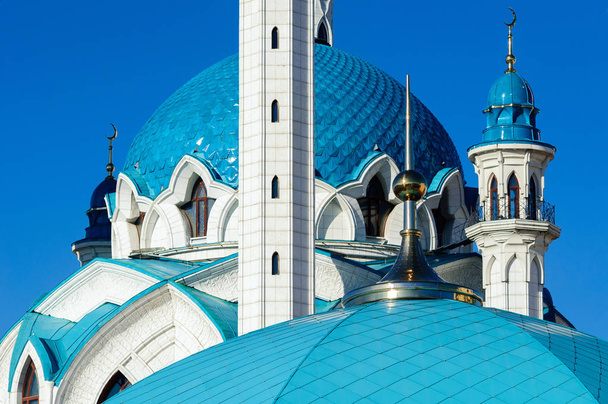 Kubbe, Camii, Kul-ı Şerif içinde Kazan kremlin, Tataristan, Rusya Federasyonu. - Fotoğraf, Görsel