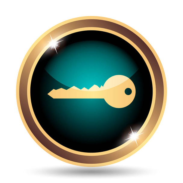 Schlüsselsymbol. Internet-Taste auf weißem Hintergrund - Foto, Bild