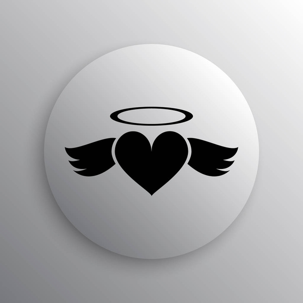 szív angyal ikon - Fotó, kép
