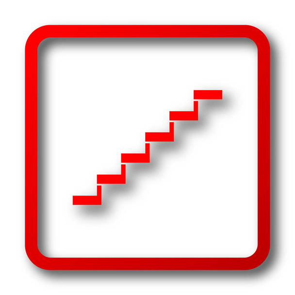 Icona delle scale. Pulsante Internet su sfondo bianco
 - Foto, immagini