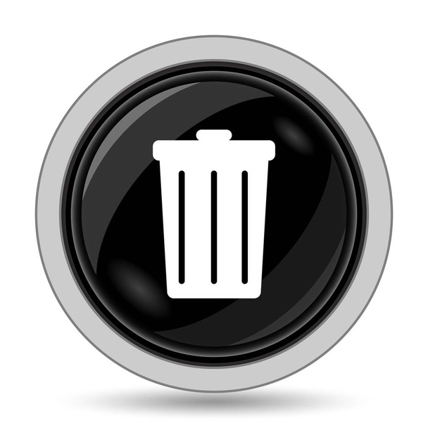 Icône de poubelle. Bouton Internet sur fond blanc
 - Photo, image