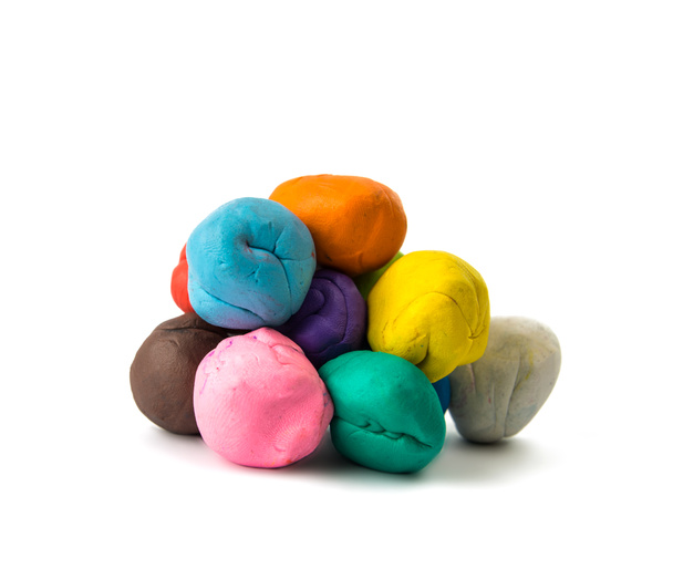 a modelling clay ball of different colors - Photo, Image