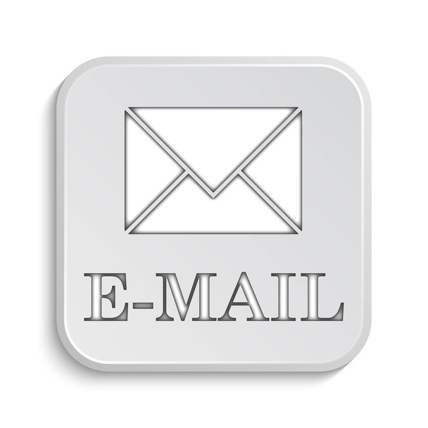 E-mail icon. Internet button on white background - Φωτογραφία, εικόνα