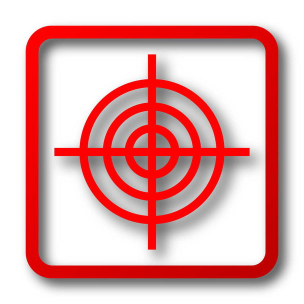 Zielsymbol. Internet-Taste auf weißem Hintergrund - Foto, Bild
