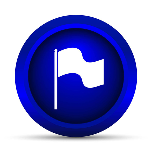 Icono de bandera. Botón de Internet sobre fondo blanco
 - Foto, imagen