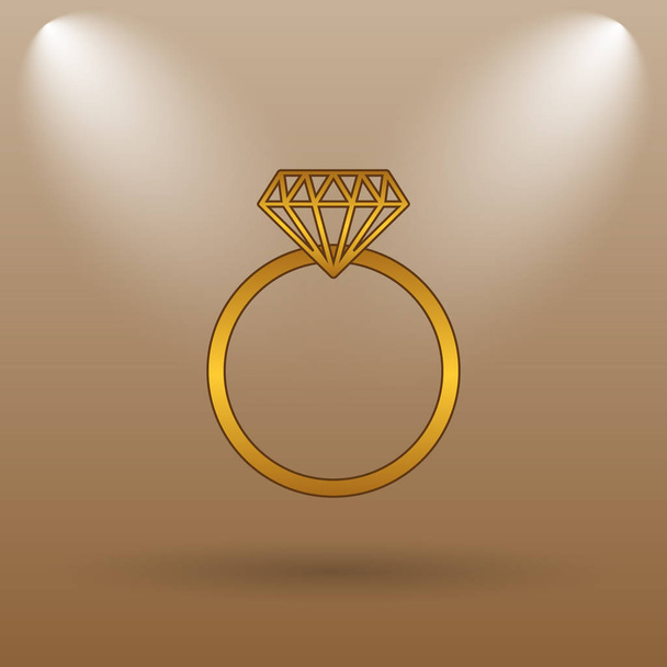 Diamond ring icon - Photo, Image