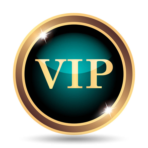 VIP simgesi. Beyaz arka plan üzerinde Internet düğmesi - Fotoğraf, Görsel