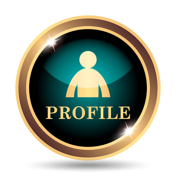 Profilsymbol. Internet-Taste auf weißem Hintergrund - Foto, Bild