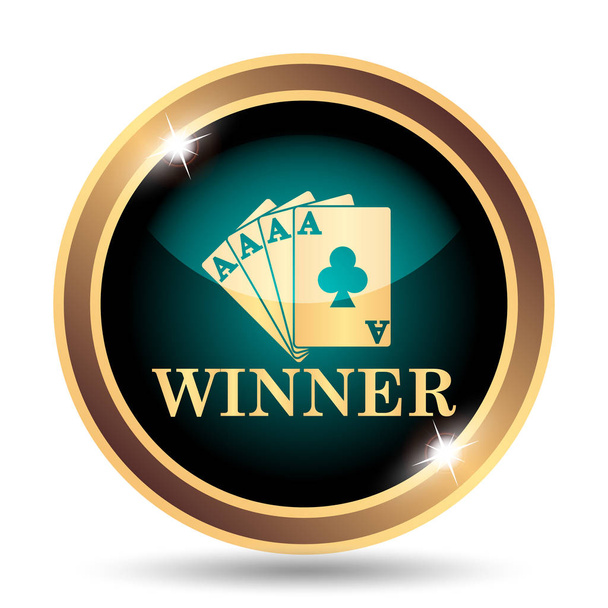 Poker kazanan simgesi - Fotoğraf, Görsel