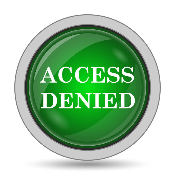 Zugang verweigert Symbol. Internet-Taste auf weißem Hintergrund - Foto, Bild