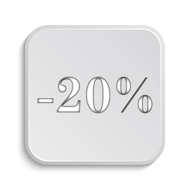 20 százalék kedvezményt ikon - Fotó, kép