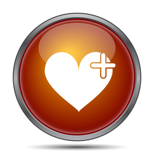 Corazón con icono de cruz
 - Foto, Imagen