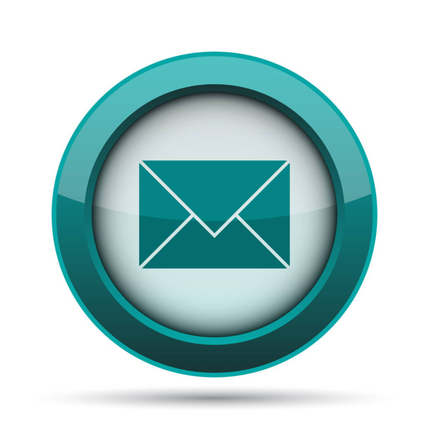 E-mail icon. Internet button on white background - Foto, Imagen