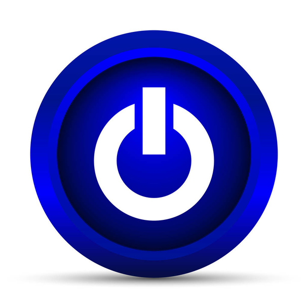 Power button icon. Internet button on white background - Photo, Image