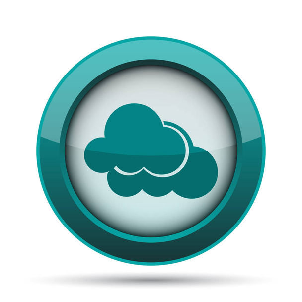 Pilvien ikoni. Internet-painike valkoisella taustalla
 - Valokuva, kuva
