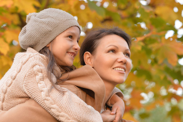mother and daughter outdoors - Photo, Image