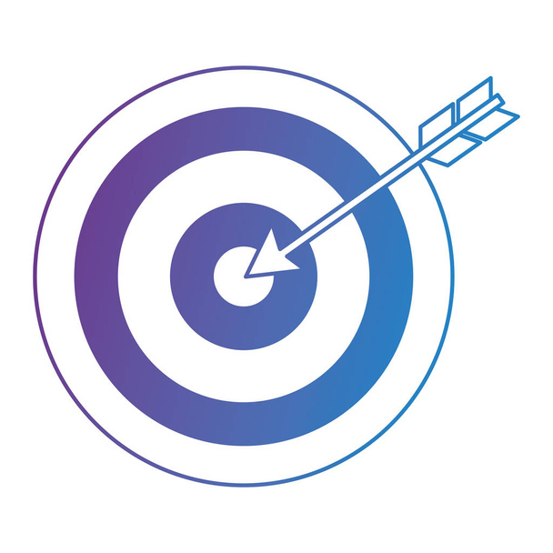 objetivo con icono de flecha - Vector, Imagen
