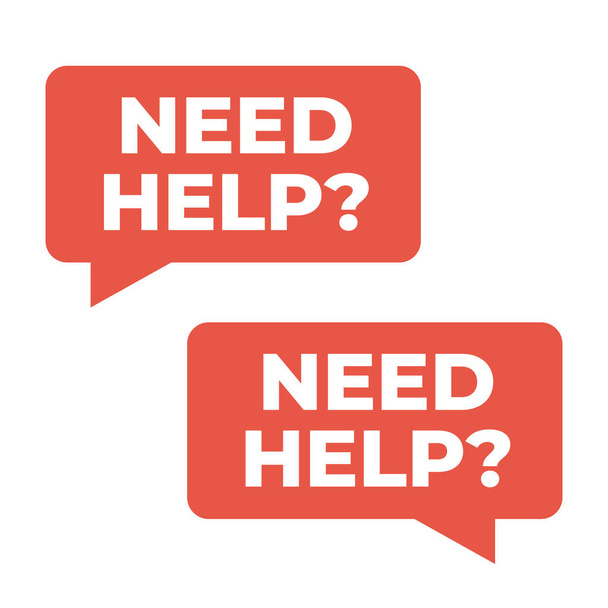 Need help sign. Support service, volunteering vector sign - Vector, Image