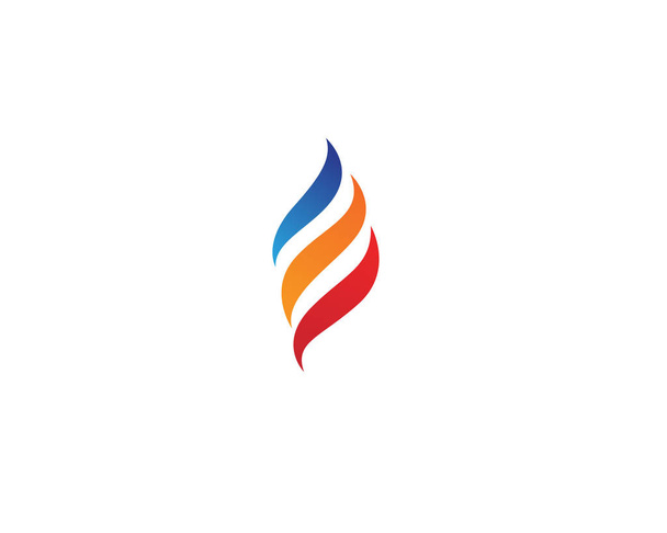 Yangın Logo şablonu vektör - Vektör, Görsel