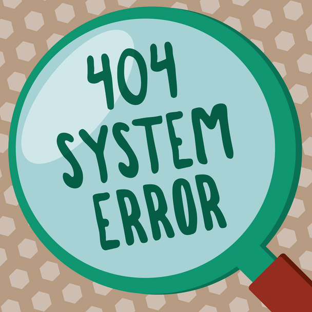 Aplikace Word psaní textu 404 chyba systému. Obchodní koncept zprávy se zobrazí, když webové stránky je dole a nelze dosáhnout - Fotografie, Obrázek