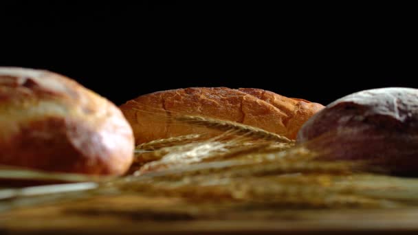 Házi kenyér és a fül a búza - Felvétel, videó
