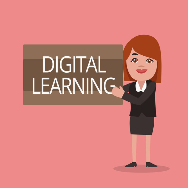 Käsitteellinen käsin kirjoittaminen osoittaa Digital Learning. Business valokuva teksti mukana tekniikka tai opetuskäytäntö
 - Valokuva, kuva