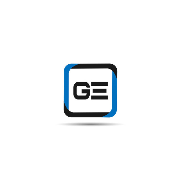 İlk harf Ge Logo tasarım şablonu - Vektör, Görsel