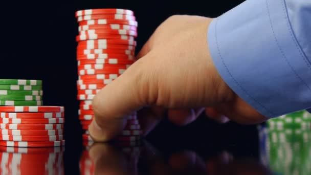 man doing bets - Filmmaterial, Video