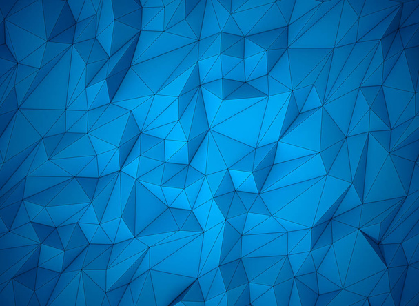 Fondo geométrico poli bajo abstracto (triangular poligonal). ilustración 3d
 - Foto, Imagen