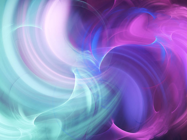 lila abstrakt fraktalen Hintergrund 3D-Darstellung - Foto, Bild