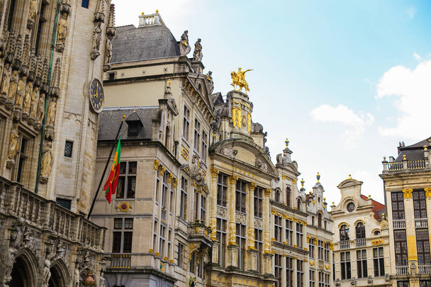 Pěkné budovy Grand Place v Bruselu, hlavním náměstí v Belgii. - Fotografie, Obrázek
