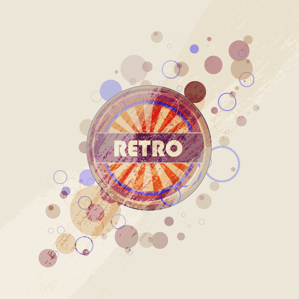 Abstract creative retro labels background - ベクター画像