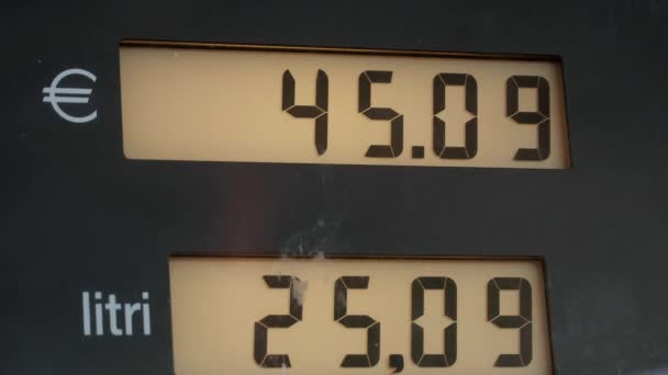 LCD showing gas price - Footage, Video