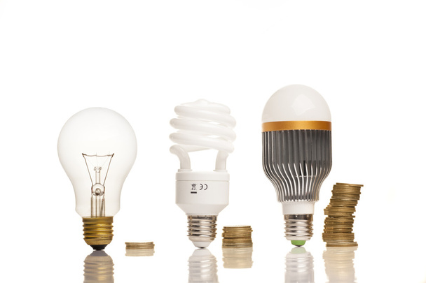 different types of light bulbs - Photo, Image