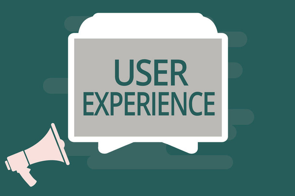 Textzeichen mit User Experience. Konzeptionelle Foto mit Website vor allem in Bezug auf, wie angenehm es ist, zu verwenden - Foto, Bild