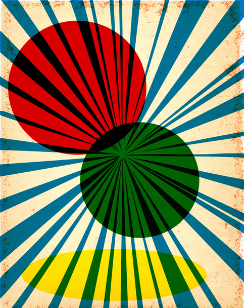 ein grungy Blownout Vintage-Stil Poster Hintergrund - Vektor, Bild