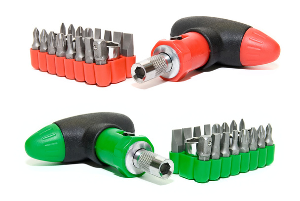 Red and green screwdriver set - Photo, Image