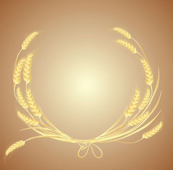 Wheat wreath - ベクター画像
